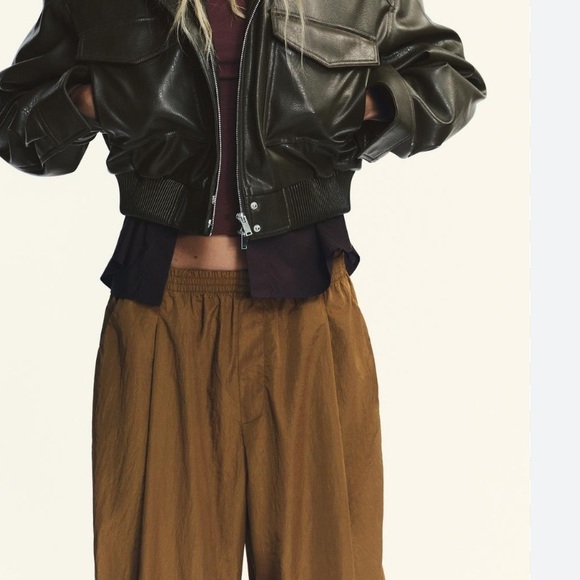 Zara NWT elastic waist balloon pants 5427/511 - Picture 3 of 8